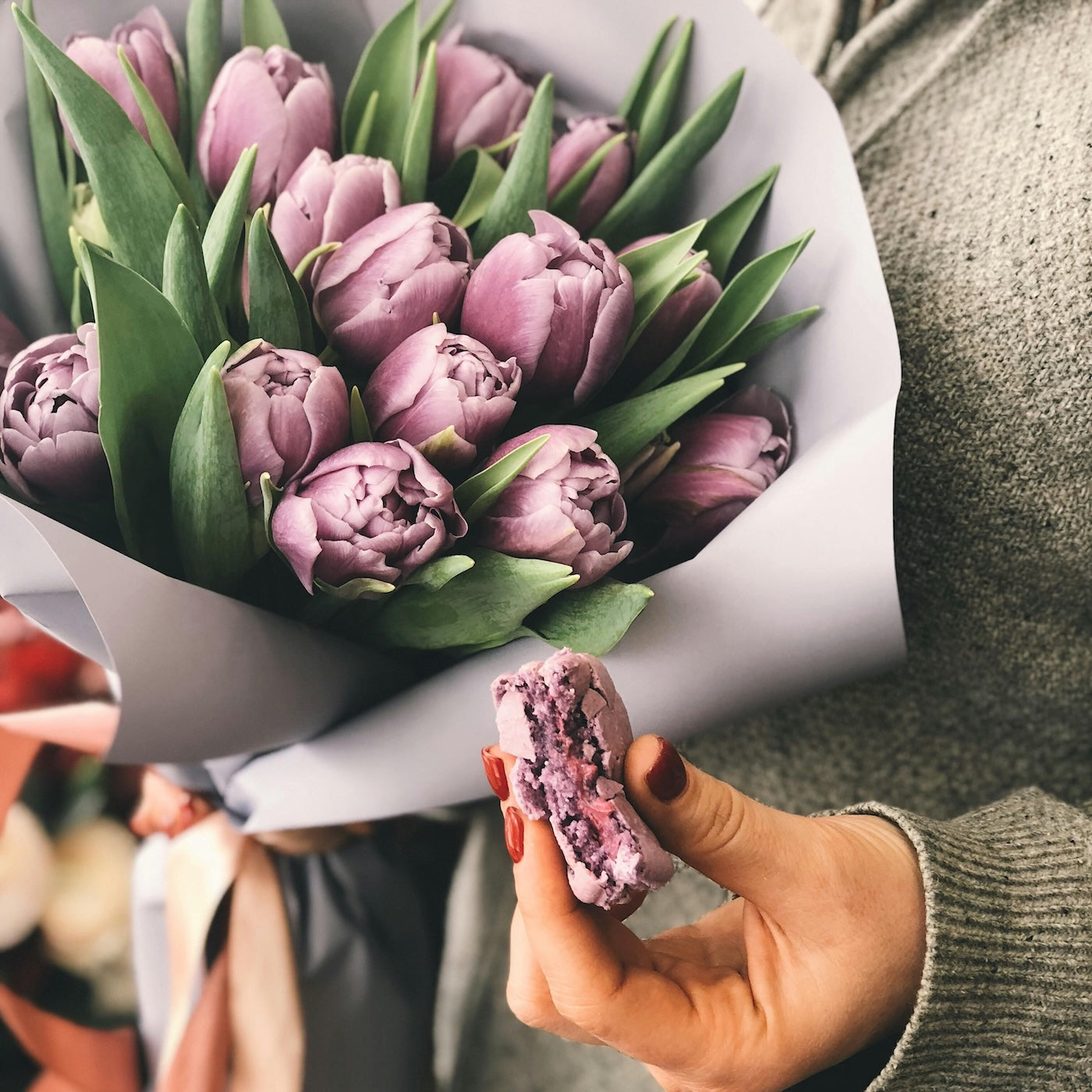 Paarse tulpen